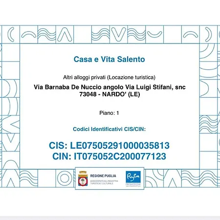 Casa E Salento شقة *